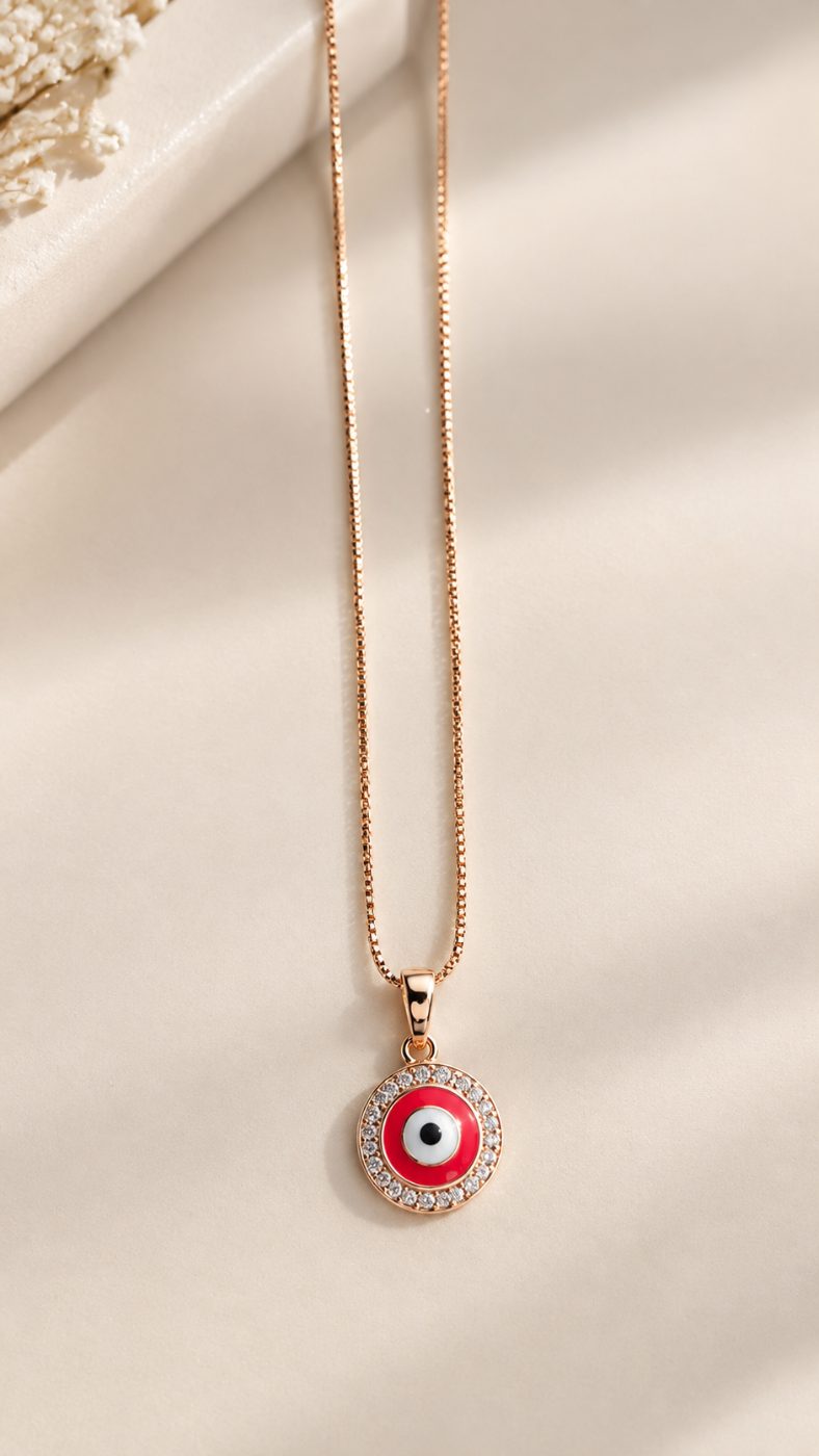 Cadena Ojo Turco Rojo
