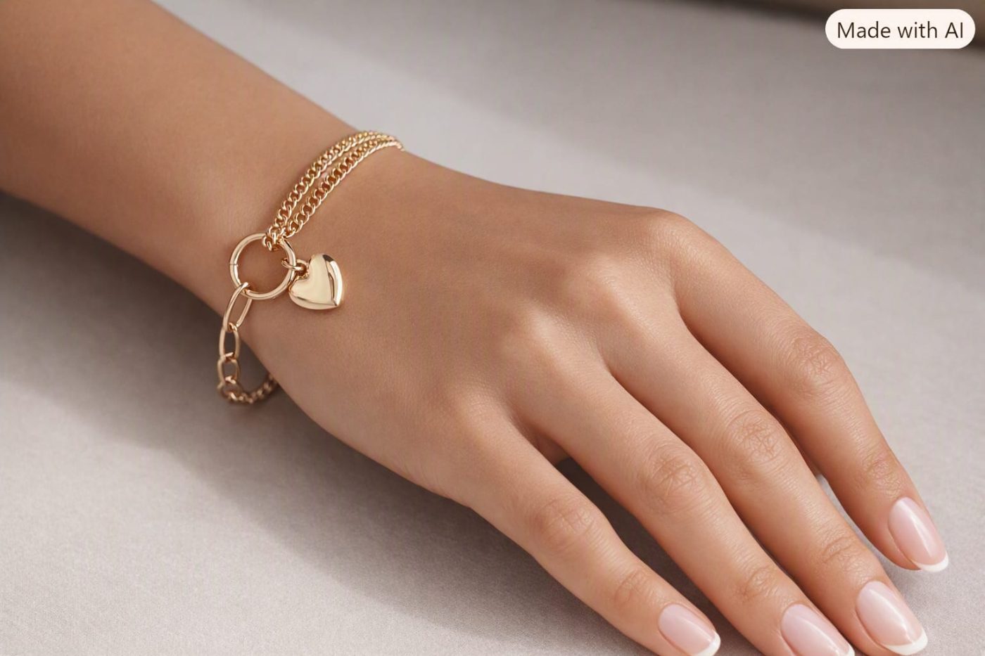Pulsera Eslabon Corazón