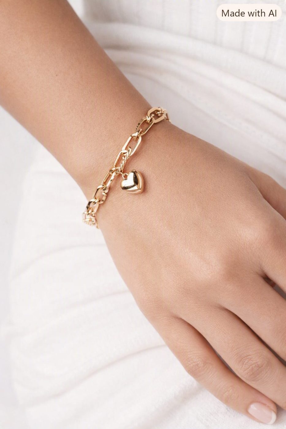 Pulsera doble corazón